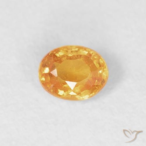 0.20ct Naturale Arancio Medio Granato spessartite, Ovale, VS-SI