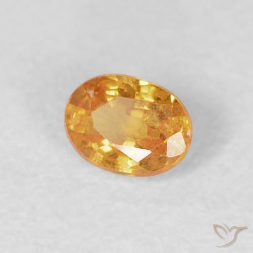 Granato spessartite Arancio-Oro naturale da 0.25 ct, Ovale, VS-SI