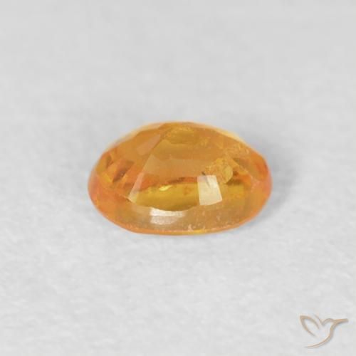 Granato spessartite Arancio-Oro naturale da 0.25 ct, Ovale, VS-SI