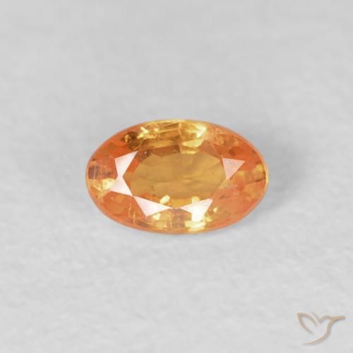 0.28ct Naturale Arancione brillante Granato spessartite, Ovale, VS-SI