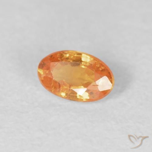 Granato spessartite Arancione brillante naturale da 0.28 ct, Ovale, VS-SI