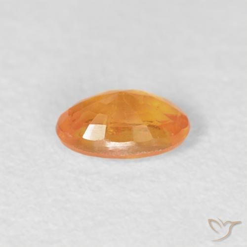 Granato spessartite Arancio Intenso naturale da 0.30 ct, Ovale, VS-SI