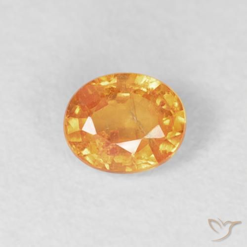 0.49ct Naturale Arancio Medio Granato spessartite, Ovale, VS-SI