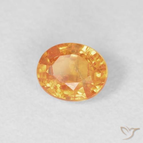 Granato spessartite Arancio Medio naturale da 0.49 ct, Ovale, VS-SI
