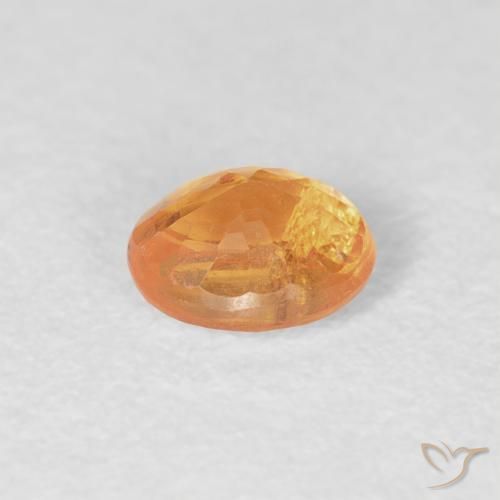 Granato spessartite Arancio Medio naturale da 0.49 ct, Ovale, VS-SI