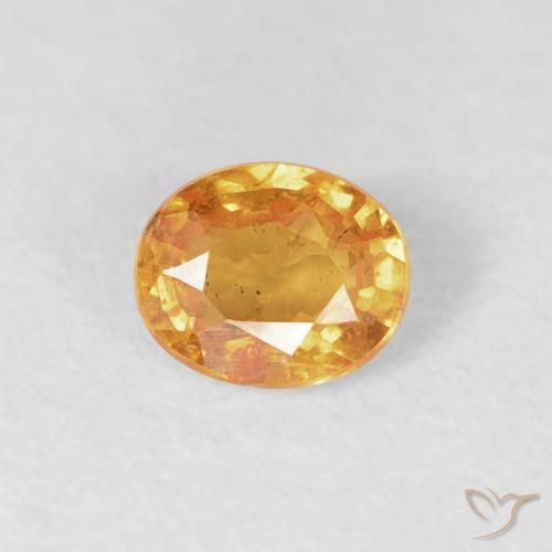 0.43ct Naturale Arancio Medio Granato spessartite, Ovale, VS-SI