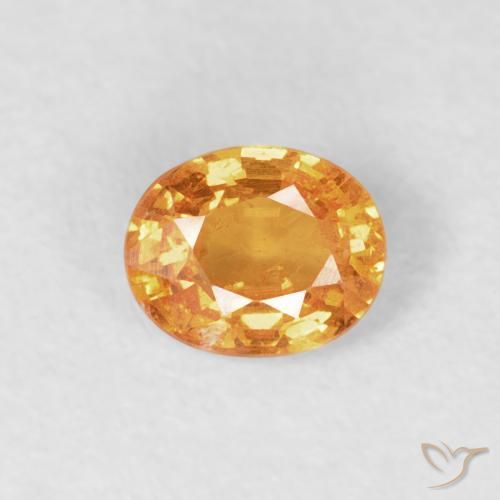 0.41ct Naturale Arancio Medio Granato spessartite, Ovale, VS-SI