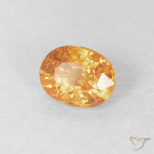 Granato spessartite Arancio-Oro naturale da 0.29 ct, Ovale, VS