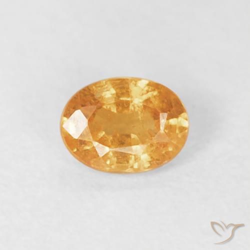 0.26ct Naturale Arancio Medio Granato spessartite, Ovale, VS