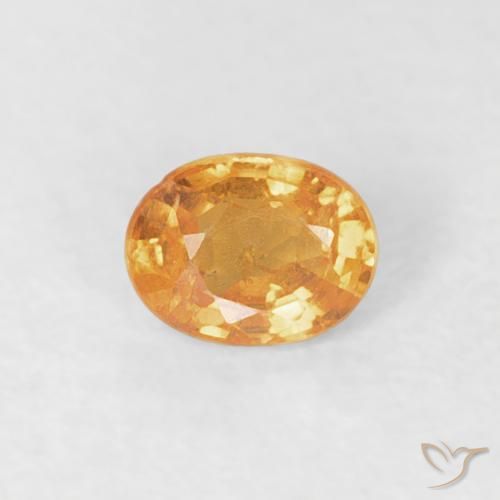 0.20ct Naturale Arancio-Oro Granato spessartite, Ovale, VS-SI