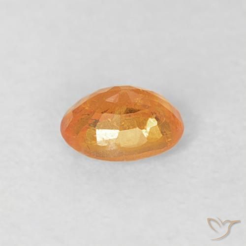 Granato spessartite Arancio-Oro naturale da 0.20 ct, Ovale, VS-SI