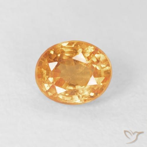 0.57ct Naturale Arancio Medio Granato spessartite, Ovale, VS-SI