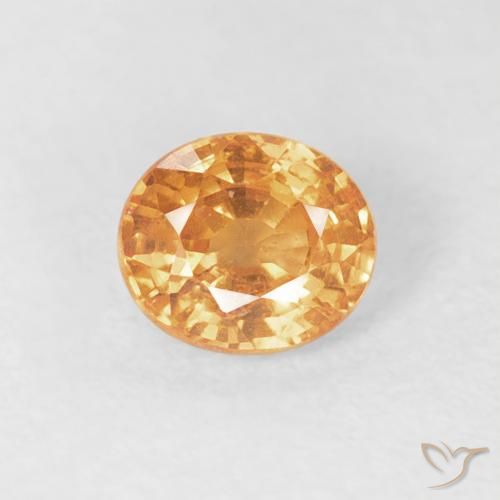 0.56ct Naturale Arancio Medio Granato spessartite, Ovale, VS-SI