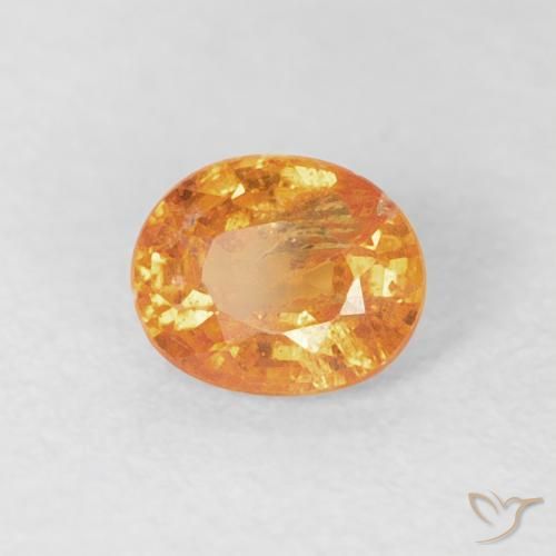 Granato spessartite Arancio Medio naturale da 0.50 ct, Ovale, VS-SI