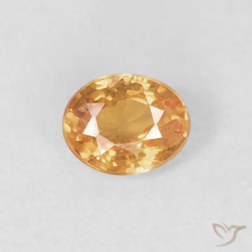0.22ct Naturale Arancione brillante Granato spessartite, Ovale, VS-SI