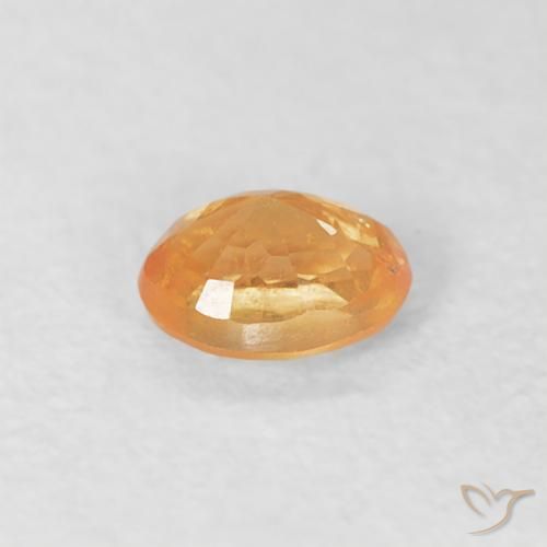 Granato spessartite Arancione brillante naturale da 0.22 ct, Ovale, VS-SI