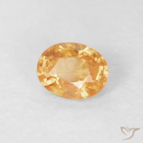 Granato spessartite Arancia tigre naturale da 0.21 ct, Ovale, VS-SI