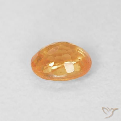 Granato spessartite Arancia tigre naturale da 0.21 ct, Ovale, VS-SI