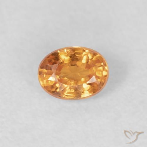 Granato spessartite Arancio Intenso naturale da 0.27 ct, Ovale, VS