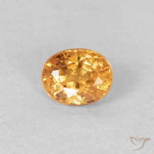 0.29ct Naturale Medium Light-Orange Granato spessartite, Ovale, VS