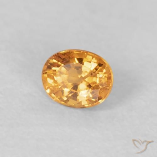 Granato spessartite Medium Light-Orange naturale da 0.29 ct, Ovale, VS
