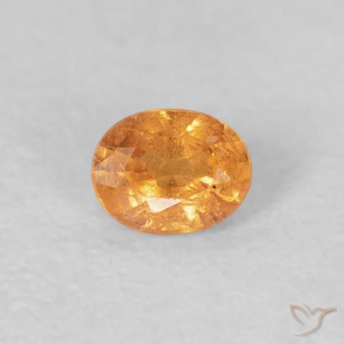 Granato spessartite Miele arancione naturale da 0.25 ct, Ovale, VS