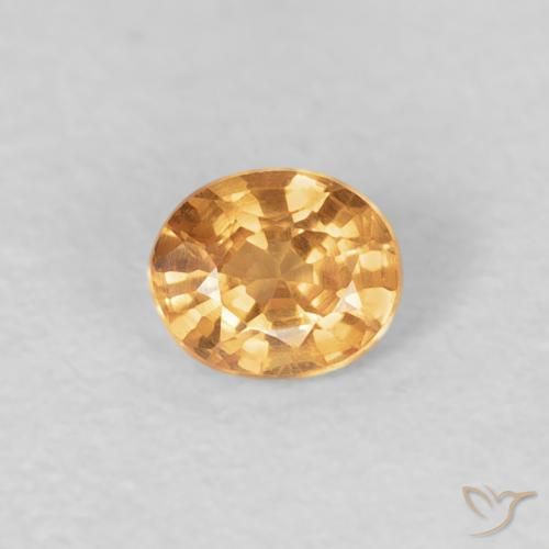 0.26ct Naturale Arancio Intenso Granato spessartite, Ovale, VS