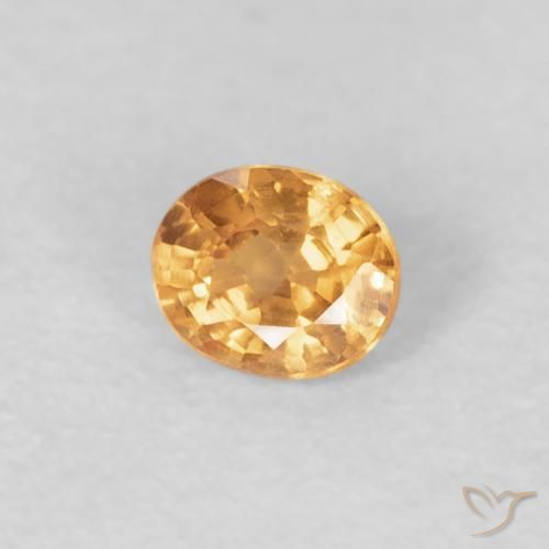 Granato spessartite Arancio Intenso naturale da 0.26 ct, Ovale, VS