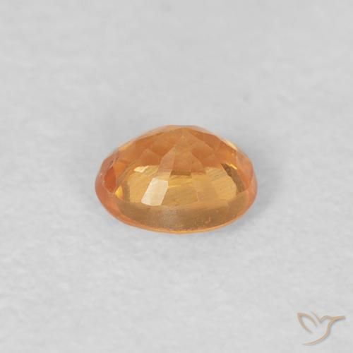 Granato spessartite Arancio Intenso naturale da 0.26 ct, Ovale, VS