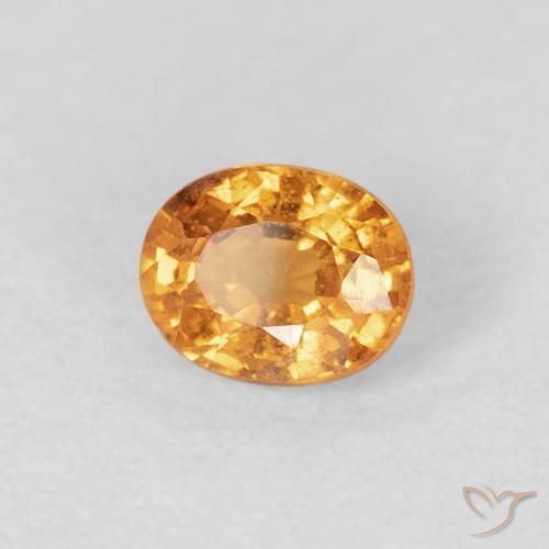 Granato spessartite Arancio Medio naturale da 0.53 ct, Ovale, VS