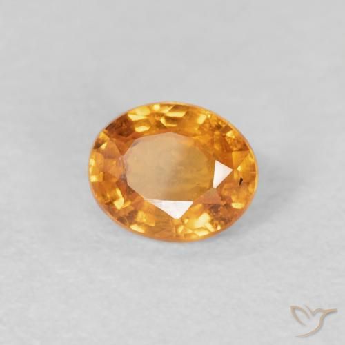 Granato spessartite Arancio Medio naturale da 0.45 ct, Ovale, VS