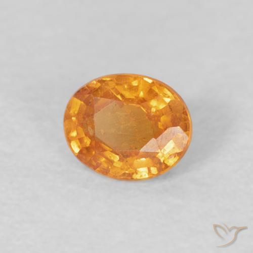 Granato spessartite Albicocca Arancia naturale da 0.41 ct, Ovale, VS
