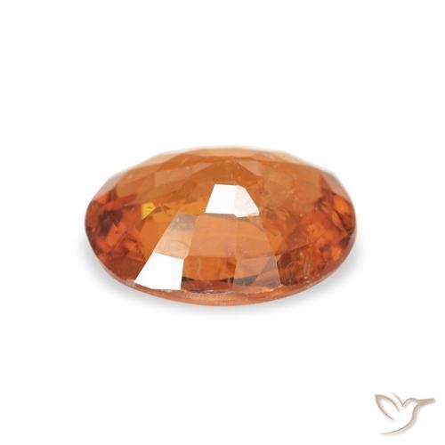 Granato spessartite Medium Dark-Orange naturale da 1.04 ct, Ovale, VS-SI