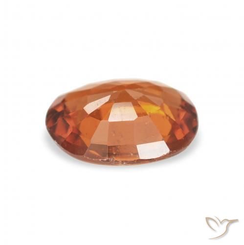 Granato spessartite Arancione scuro naturale da 1.25 ct, Ovale, VS