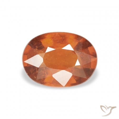 0.92ct Arancione scuro Granato spessartite, Ovale, VS