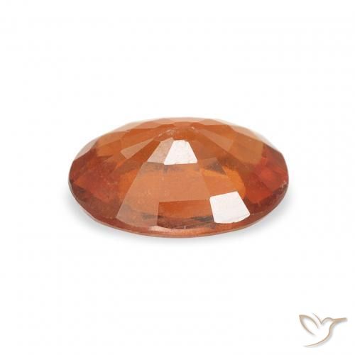 Granato spessartite Arancione scuro naturale da 0.92 ct, Ovale, VS