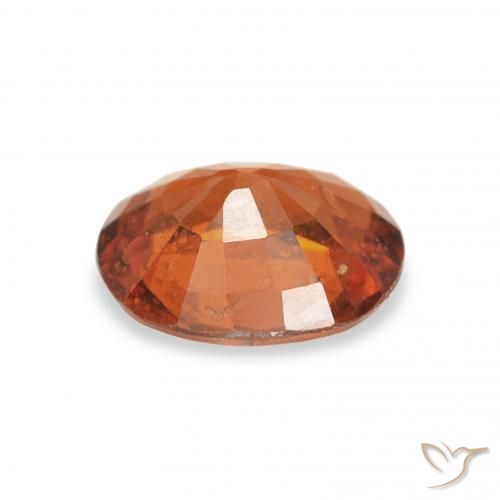 Granato spessartite Medium Dark-Orange naturale da 1.28 ct, Ovale, VS-SI