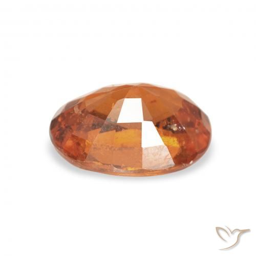 Granato spessartite Arancione scuro naturale da 1.32 ct, Ovale, VS-SI