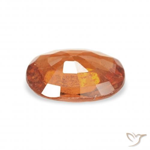 Granato spessartite Medium Dark-Orange naturale da 1.34 ct, Ovale, VS-SI