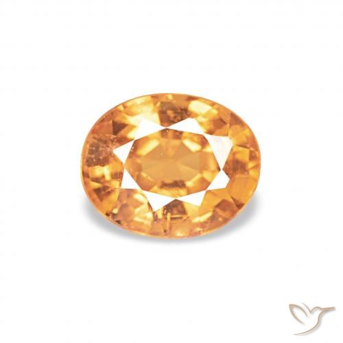 0.58ct Oro Granato spessartite, Ovale, VS