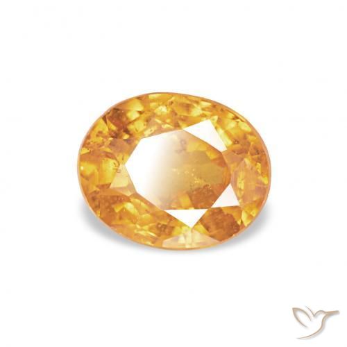 Granato spessartite Arancio Medio naturale da 0.61 ct, Ovale, VS