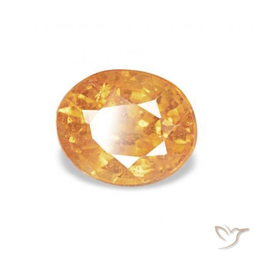 Granato spessartite Arancio Medio naturale da 0.63 ct, Ovale, VS