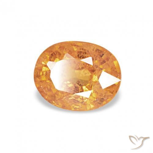 Granato spessartite Arancio Medio naturale da 0.65 ct, Ovale, VS-SI