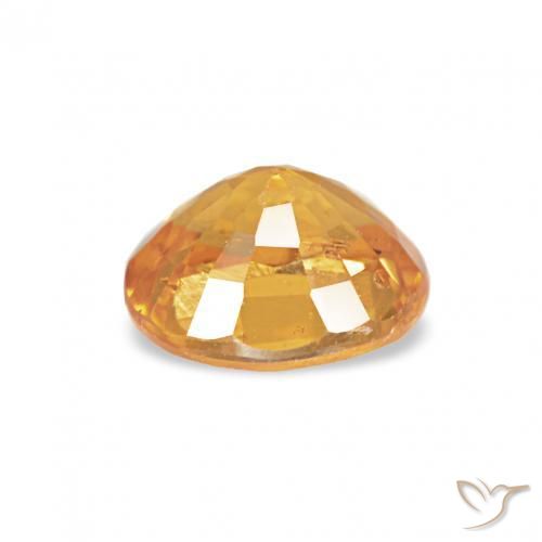 Granato spessartite Arancio-Oro naturale da 0.56 ct, Ovale, VS-SI