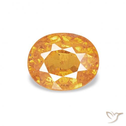 0.61ct Arancio-Oro Granato spessartite, Ovale, VS-SI