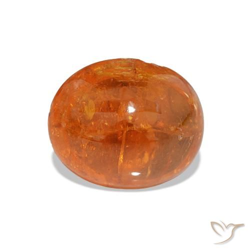 4.80ct Arancio caldo Granato spessartite, Ovale, Trasparente