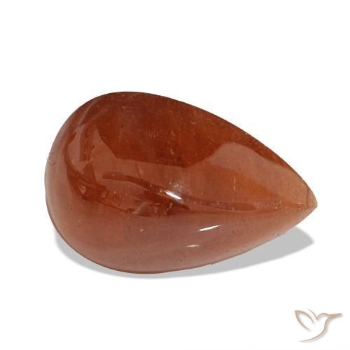 Granato spessartite Arancio Medio naturale da 13.89 ct, Forma a pera, Traslucido