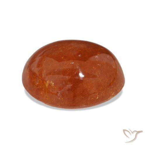 Granato spessartite Arancione scuro naturale da 23.05 ct, Taglio ovale, Traslucido
