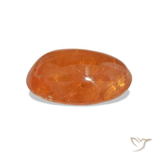 Granato spessartite Arancione scuro naturale da 4.98 ct, Taglio ovale, Trasparente