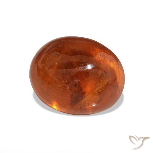 Granato spessartite Arancio Medio naturale da 4.81 ct, Taglio ovale, Trasparente